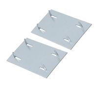 Safe Plate 54mm x 90mm Galvanised Plumbing Electrical Wiring Protector 2PK