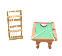 Safe Pool Table Playset with Removable Parts Ideal for Family Bonding Development Pretend Play