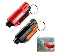 Safe Pro X Car Emergency Hammer, Car Window Breaker with Belt Cutter, 2 in 1 Windscreen Breaker Emergency Escape Tool with Seat Belt Cutter, Tungsten Steel Car Accessories for Vehicles & Home (2 Pack)