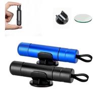 Safe Pro X Car Window Breaker, 2 Pcs Emergency Car Window Breaker, Portable Window Breaker and Seat Belt Cutter with Test Glass for All Vehicles Emergency Car Tool (Blue + Black)