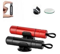 Safe Pro X Car Window Breaker, 2 Pcs Emergency Car Window Breaker, Portable Window Breaker and Seat Belt Cutter with Test Glass for All Vehicles Emergency Car Tool (Red + Black)
