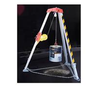 Safe Rescue Confined Space Kit - Fall Protection Harness & Emergency Tripod with Self-Locking Fall Arrester 1200 lbs Multi-Function Rescue Rack for Safe Work Environments