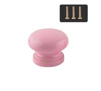 Safe Rounded Edges Children Dresser Handle Single Screw Cabinet Pull for Toddler Room Organization Children Room Decoration Furniture Hardware
