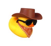 Safe Rubber Sculptures with Accessories for Parent-Child Bonding, Baby Shower Bath Toy Bathroom Decoration Ducks