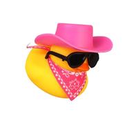 Safe Rubber Sculptures with Accessories for Parent-Child Bonding, Baby Shower Bath Toy Bathroom Decoration Ducks