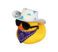 Safe Rubber Sculptures with Accessories for Parent-Child Bonding, Baby Shower Bath Toy Bathroom Decoration Ducks