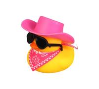 Safe Rubber Sculptures with Accessories for Parent-Child Bonding, Baby Shower Bath Toy Bathroom Decoration Ducks