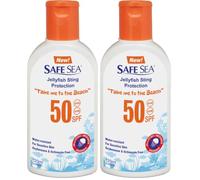 Safe Sea SPF50 Sting Blocking Sunscreen | 120ml Bottle | For Sensitive Skin | Anti Jellyfish Sting Protective Lotion (Pack of 2)