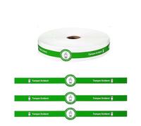 Safe Secure Tamper Evident Seals Stickers for Drink Lids 1" x 9" - 100 Pcs Food Delivery Stickers Sealed for Freshness Labels Drink Food Proof Tape (Green)