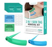 Safe Skin Tag Remover Kit - Professional 2-in-1 Mole Removal Tool for Small to Large Tags (2mm-8mm) | Painless & Safe at-Home Treatment for Face & Body