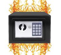 Safe, Small Cash Box with Combinatlock Safe, Front Load Drop Box, Metal Money Box with Mat for Security Lock Box/White/4.6L