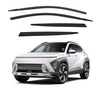 Safe Smoke Window Visor Sun Rain Vent Guard 4 Pcs Set Out Channel Visor Black Compatible with KONA (KONA 24~ Smoke)