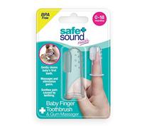Safe + Sound Finger Toothbrush and Teething Relief Gum Massager and Teeth Cleaner 21 g