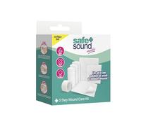 Safe & Sound Health 3 Step Wound Care Kit - 13 Piece First Aid Set for Small to Medium Wounds - Clean, Cover & Protect - Includes Gauze, Non-Stick Pads, Tape & Bandages
