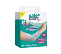Safe & Sound Health Gel Elbow Sleeve - Hot or Cold Therapy - One Size Fits All - Microwave & Fridge Friendly - Compression Support for Injured Elbows