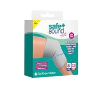 Safe & Sound Health Gel Knee Sleeve - Hot or Cold Therapy - Compression Support for Injured Knees - One Size Fits All - Microwave & Fridge Friendly