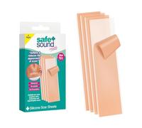 Safe + Sound Health Silicone Scar Reducer Sheets, 4 Pack, 3cm x 12cm