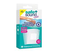 Safe & Sound Health Waterproof Dressings - 5 Pack Sterile Adhesive Plasters for Cuts, Grazes & Minor Injuries, Flexible & Breathable, Non-Stick Pad