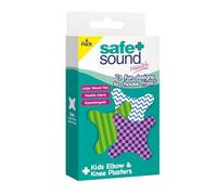 Safe & Sound Kids Elbow & Knee Plasters, 6 Pack, Large