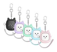 Safe Sound Personal Alarm,5 Pack130 dB Loud Siren Song Emergency Self-Defense Security Alarm Keychain with LED Light, Personal Sound Safety Siren for Women, Men, Children, Elderly (Multicolor)