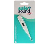 Safe + Sound Digital Thermometer for Adults, Children and Babies Oral, Underarm or Rectal Temperature Readings. Batteries Supplied.