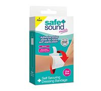 Safe + Sound Self Securing Dressing Bandage with Non-Stick Dressing Pad, One Size.