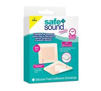Safe + Sound Sterile Large Silicone Foam Adhesive Dressings Suitable for Pressure Ulcers
