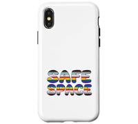 Safe Space Pride Inclusive Rainbow Queer Ally Design Case for iPhone X/XS