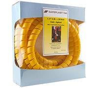 Safe-Spiral Pre-Cut Spiral Wrap Hose Protector, 3.2cm OD, 6.1m Length, Yellow, New