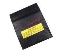 Safe storage and charging bag for lithium polymer batteries with flame retardant materials, designed to minimize fire and explosion risks during charging (18 * 23CM)