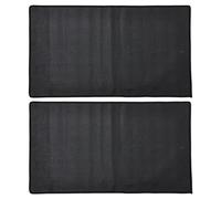 SAFE TECH 2-Pack Fireproof Hearth Rug 24" x 42", NFPA 701 Tested Fire Resistant Floor Mat, 550°C Heat Resistant Fireplace Mat, Non-Itchy Heavy Duty BBQ & Stove Protective Mat, UK Brand
