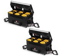 Safe-Tech 2 Pack Fireproof Lipo Battery Bags, 35X21X18Cm, Adjustable Dividers, Fits Dewalt, Makita Lxt & Li-Ion Batteries