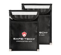 Safe-Tech 2 Pack Fireproof Lithium Battery Bags Ul94 5Va For Power Banks & Electronics