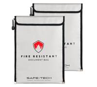 SAFE-TECH 2 Pack Upgraded Fireproof Document Bag, 1300°C Blow Torch Tested