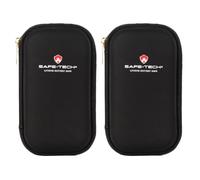 SAFE TECH 2Pack Fireproof Power Bank Storage Case, Explosion-Proof Heat Insulation Water Resistant Travel Pouch, Lithium Portable Charger & Electronics Cable Accessories Carry Organiser Bag
