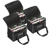 SAFE-TECH 3 Pack Upgraded Lithium Battery Safety Bags, NHS Approved, SGS 800°C Tested Fireproof Battery Storage Cases, UL94 5VA Explosion Resistant Lipo Safe Bags