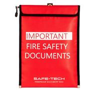 Safe-Tech Fireproof Document Bag, 15 X11Inch Silicone Coated Fire Resistant Bag Fireproof Safe Storage For Certificates