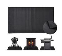 SAFE-TECH Fireproof Fireplace Mat, Fire Tested 24"x42" Large Hearth Rugs for Fireplaces Fire Place Floor Mat up to 550°C - Non-Itchy Heavy Duty BBQ Fire Proof Floor Protection Mat- Approved UK Brand