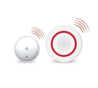 Safe-Tech Interlinked Fire Alert System For Deaf & Hard Of Hearing With Strobe Light, Siren & Vibrating Pillow Pad