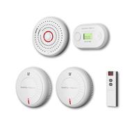 Safe-Tech Interlinked Heat Smoke And Co Fire Alarm Home Kit With Remote Hestia Smart System F1 Battery Uk Tech Support