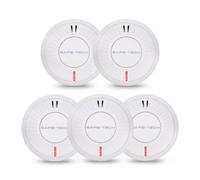 Safe-Tech Interlinked Smoke Alarm 5 Pack With 10 Year Sensor And Sealed Tamper-Proof Battery