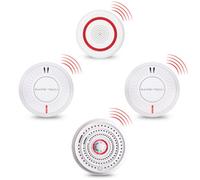 Safe-Tech Interlinked Smoke & Heat Alarm Kit With Strobe Light, 2 Smoke Alarms & 1 Heat Alarm For Home