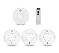 Safe-Tech Interlinked Smoke, Heat & Carbon Monoxide Alarm Kit With Remote, 3 Smoke Alarms & Heat Co Alarm