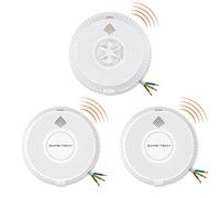 Safe-Tech Mains Interlinked Smoke Alarm Kit With 2 Smoke Alarms & 1 Heat & Carbon Monoxide Alarm