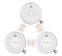 Safe-Tech Mains Powered Interlinked Smoke & Heat Alarm Kit With Backup Battery