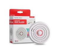 SAFE-TECH Radio Interlinked Heat Alarm, BS EN 5446-2:2003 Wireless Interlink Heat Detector for Kitchen 10 Years Sensor Interlinked Heat Alarm for Home Long Life Tamper Proof Heat Alarm for Scotland