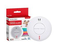 SAFE TECH Smoke Alarm, Wireless Interlinked Smoke Detector 10 Year Battery with Photoelectric Sensor, Fire Alarm with LED Indicator Low Battery and Fault Warning for House and Bedroom, 1 Pack