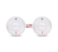 Safe-Tech Wireless Interlinked Smoke Alarm 2 Pack With 10 Year Sensor And Sealed Tamper-Proof Battery