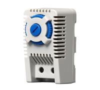 Safe Temperature Regulator for Enclosures Adjustable Ranging 0-60℃ Featuring DIN Rails Installation and Durability Materials Quick Mount Thermostat Standard Rails Safe Efficient Cabinet Temperature