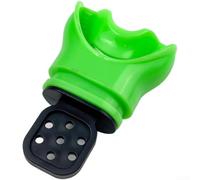 Safe Thermoplastic Silicone Mouthpiece For Scuba Diving Snorkeling Sets With Easy Heat Customization For Comfort In White Shade(Pure Green)